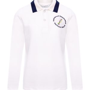 Bluza polo mâneca lunga- băiat-logo broderie-OBLIGATORIU